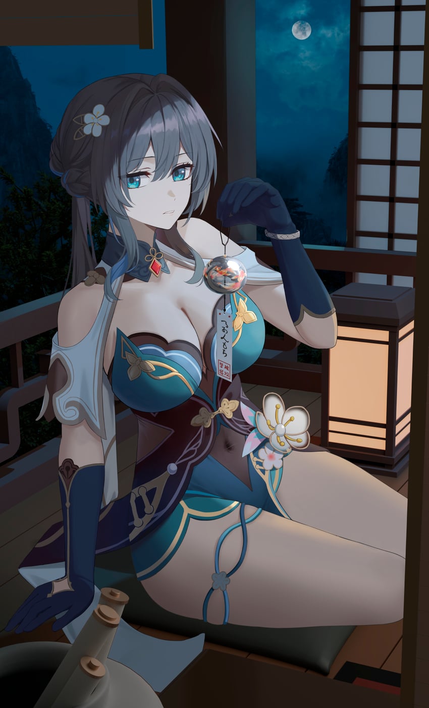 ruan mei (honkai and 1 more) drawn by gaitoou
