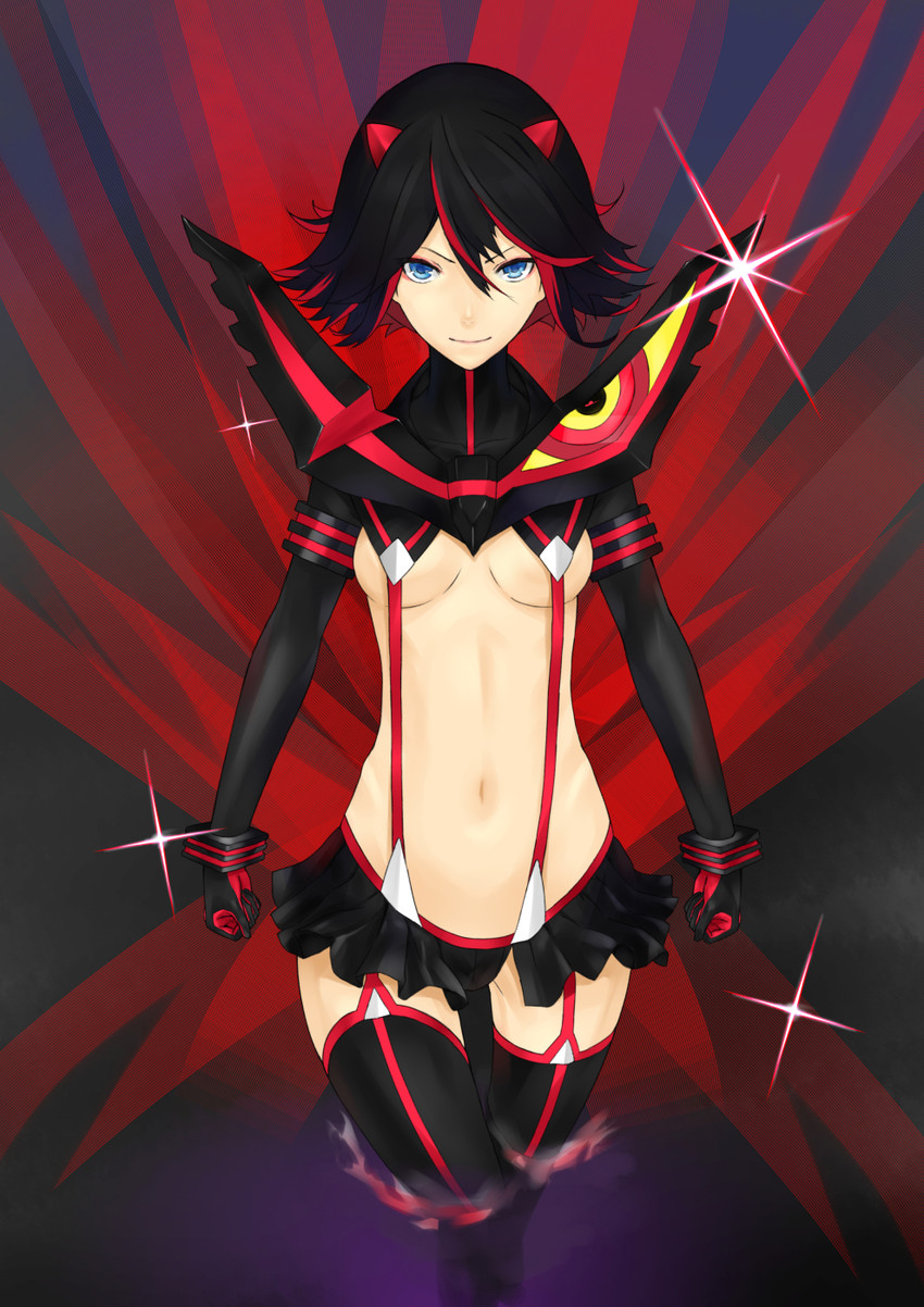 matoi ryuuko and senketsu (kill la kill) drawn by shinjin_(sakurai_ayako)