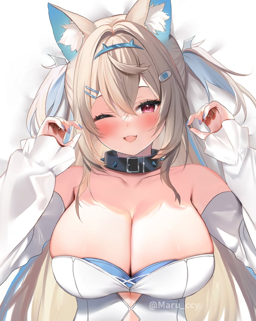 fuwawa abyssgard (hololive and 1 more) drawn by maru_ccy