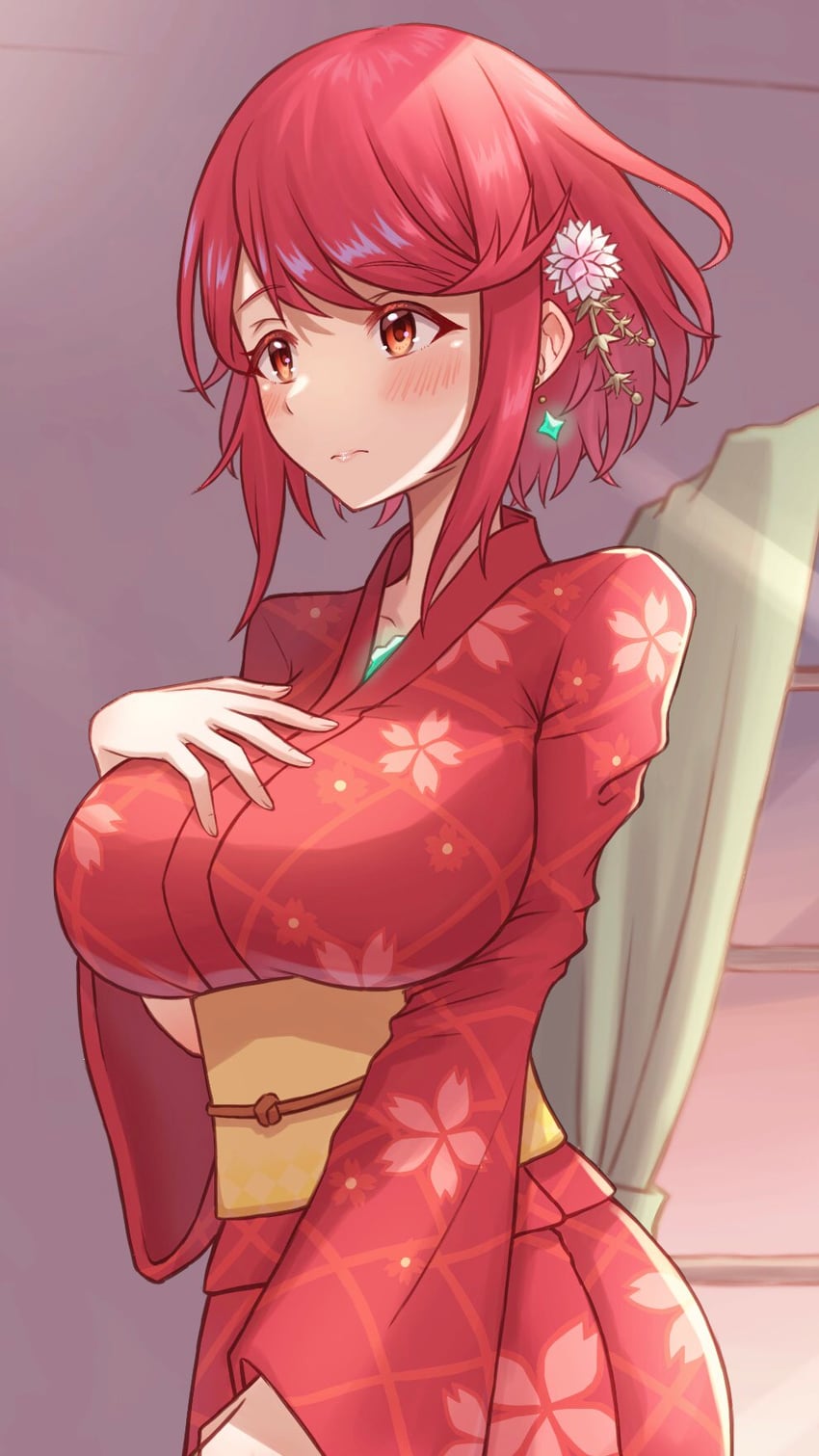pyra (xenoblade chronicles and 1 more) drawn by taro_(peach_taro51)