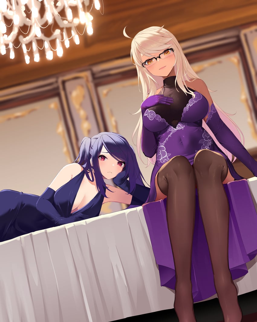 jill stingray and alma armas (va-11 hall-a) drawn by yanagui_yugi