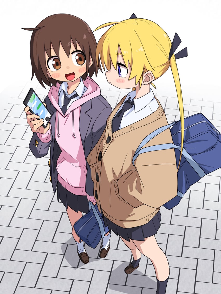 sonya and oribe yasuna (kill me baby) drawn by yachima_tana