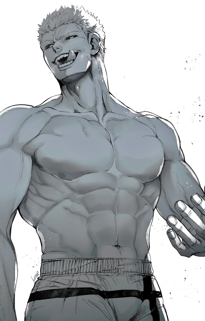 kure raian (kengan and 1 more) drawn by kyowo_sukkesuke