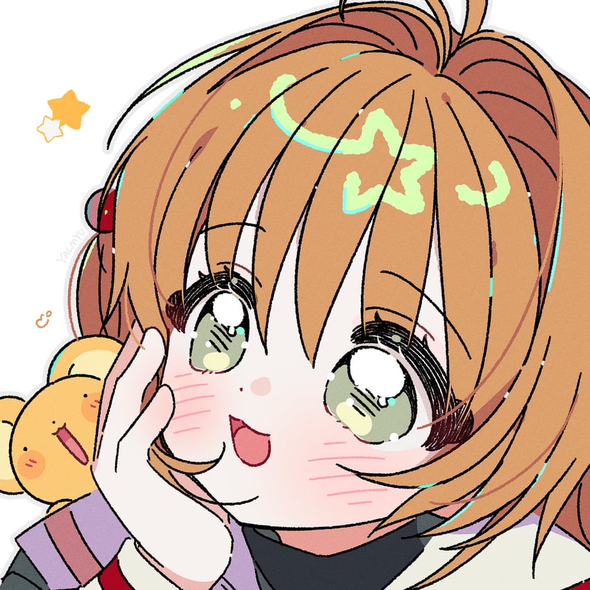 kinomoto sakura and kero (cardcaptor sakura) drawn by yalmyu