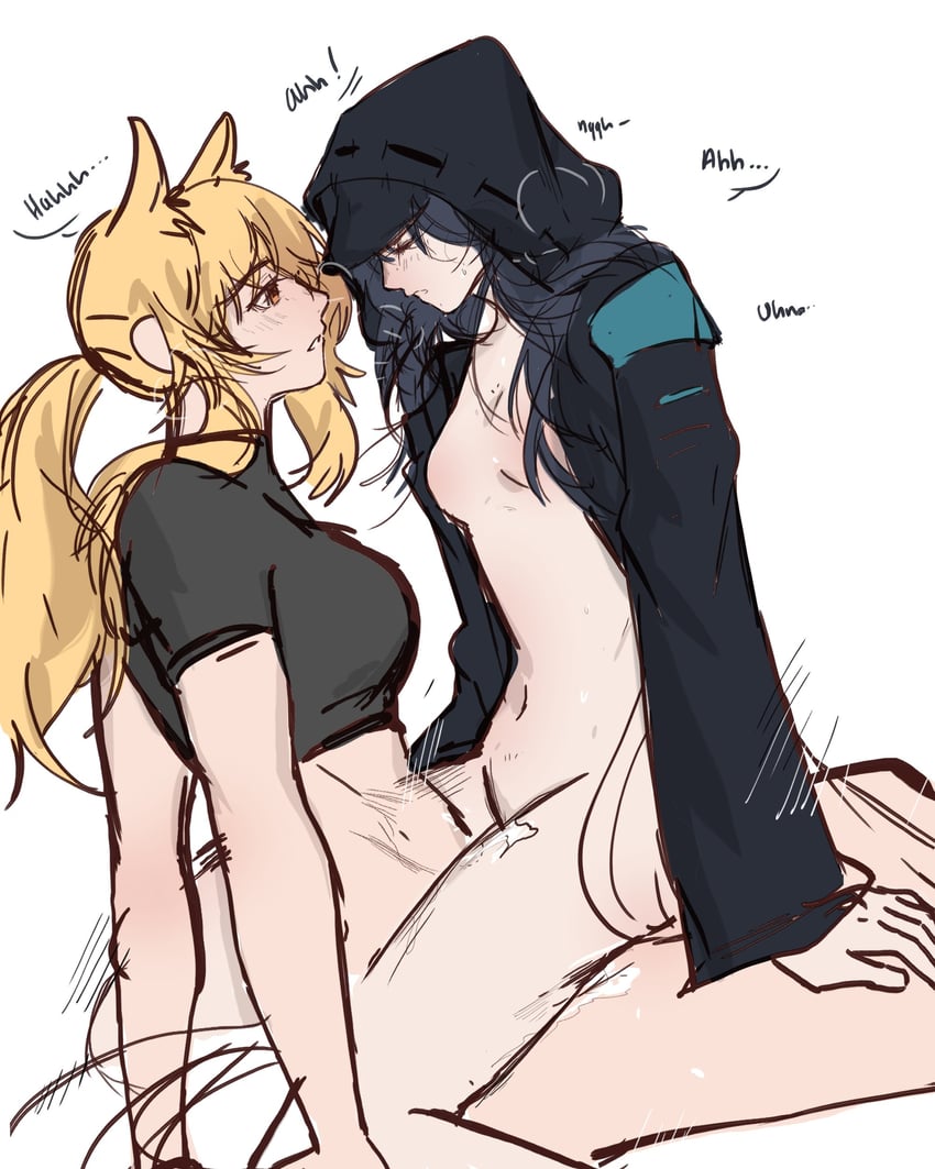 doctor, nearl, and female doctor (arknights) drawn by arya_melati