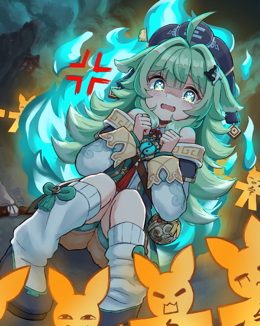 huohuo and tail (honkai and 1 more) drawn by ryan_(ritenichi)