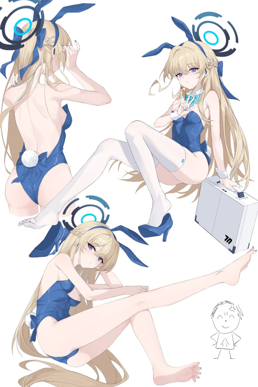sensei, doodle sensei, and toki (blue archive) drawn by yume_(454565427)
