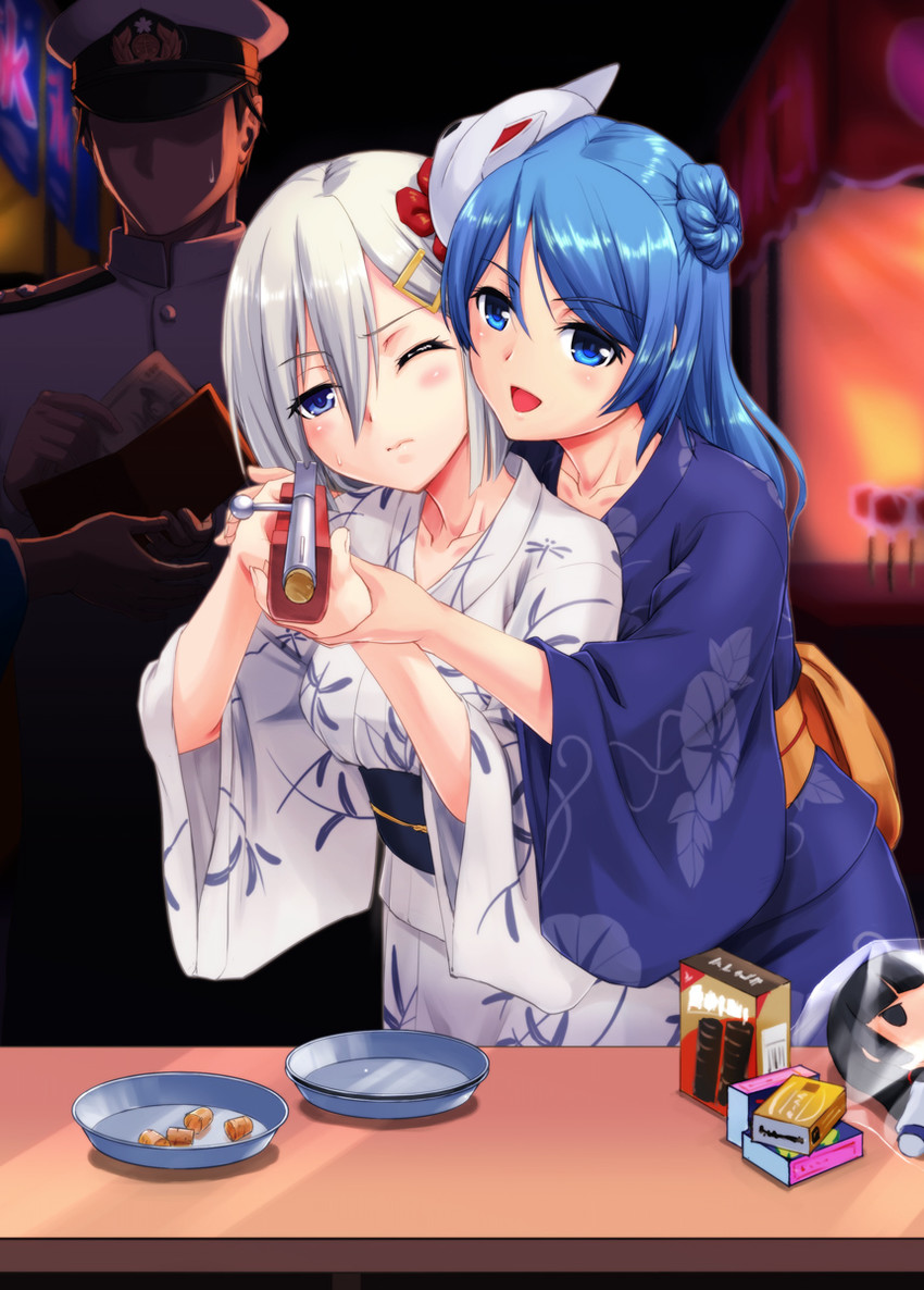 admiral, hamakaze, urakaze, and isokaze (kantai collection) drawn by urase_shioji