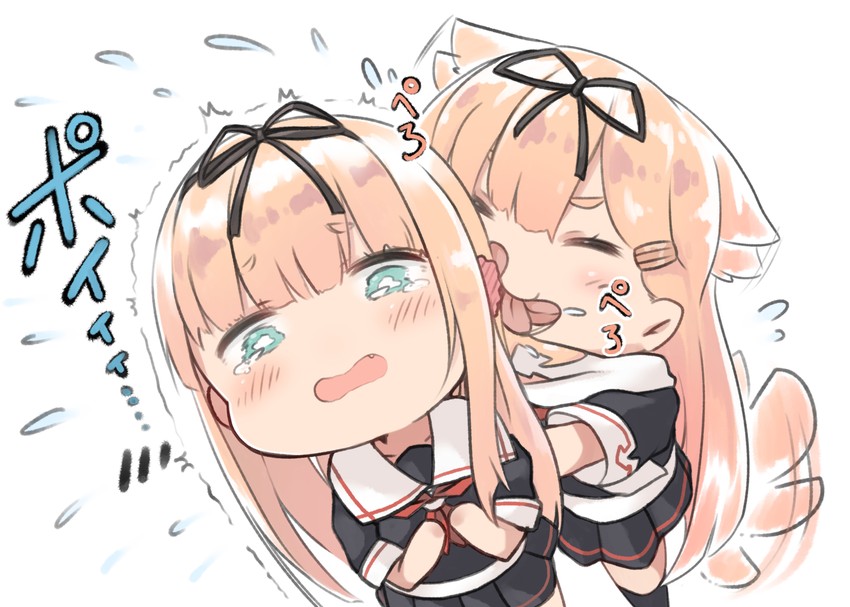 yuudachi and yuudachi kai ni (kantai collection) drawn by dyson_(edaokunnsaikouya)