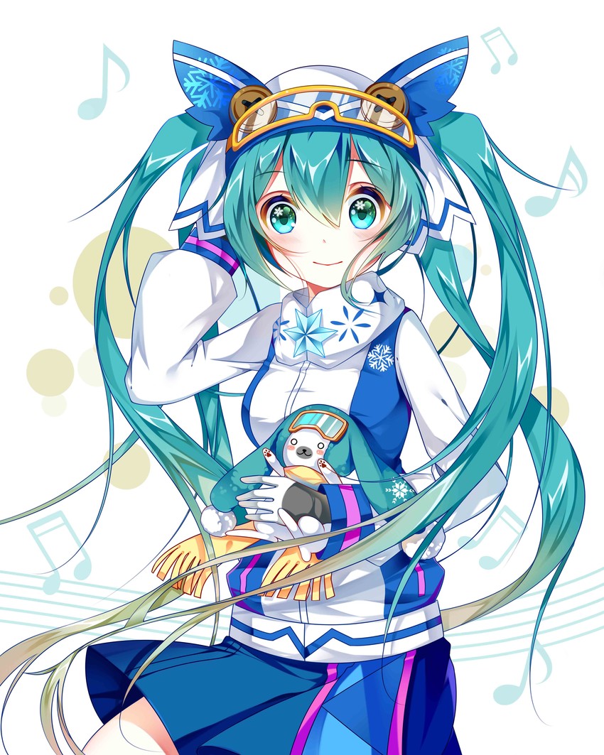 hatsune miku, yuki miku, and rabbit yukine (vocaloid) drawn by hate_ani_hikae