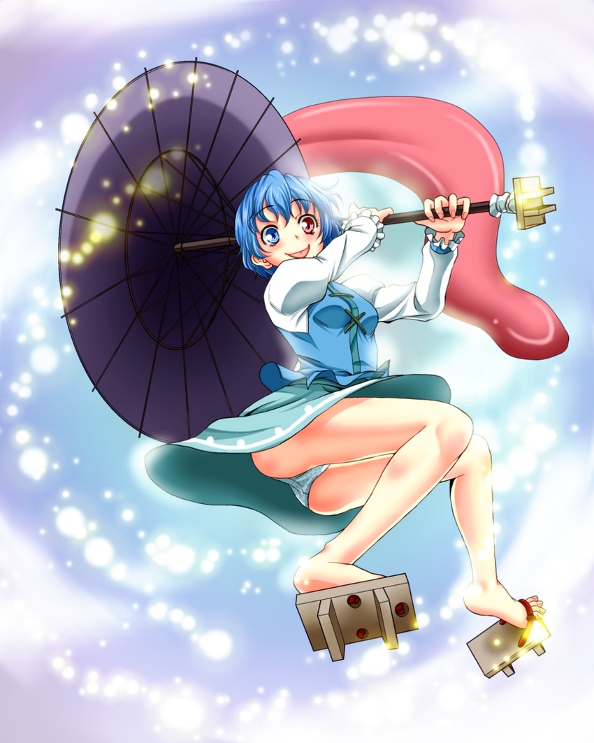 tatara kogasa (touhou) drawn by shiba_meiji