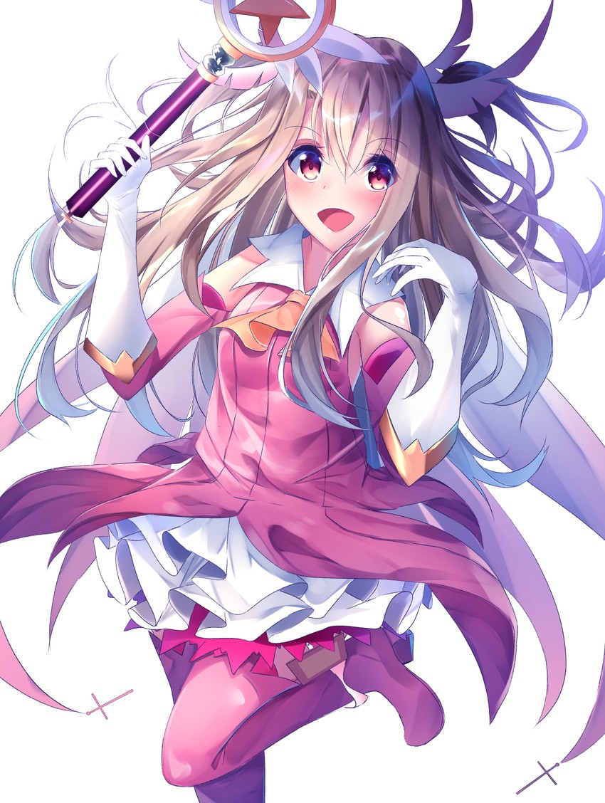illyasviel von einzbern, prisma illya, and magical ruby (fate and 1 more) drawn by suisen-21