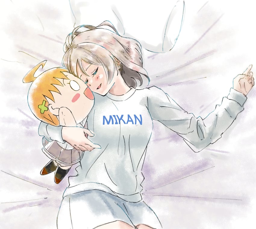 watanabe you and takami chika (love live! and 1 more) drawn by skt_(ryxxxxx)