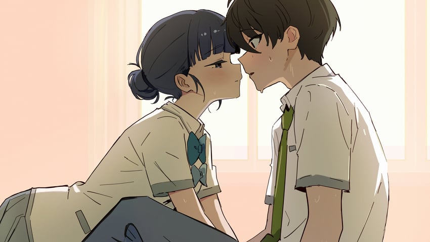 nukumizu kazuhiko and basori tiara (make heroine ga oo sugiru!) drawn by doremy