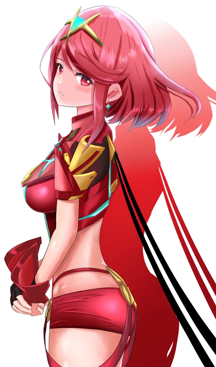 pyra (xenoblade chronicles and 1 more) drawn by rozario_0112
