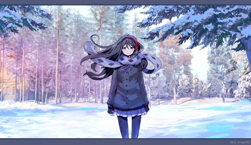akemi homura (mahou shoujo madoka magica) drawn by arsenixc