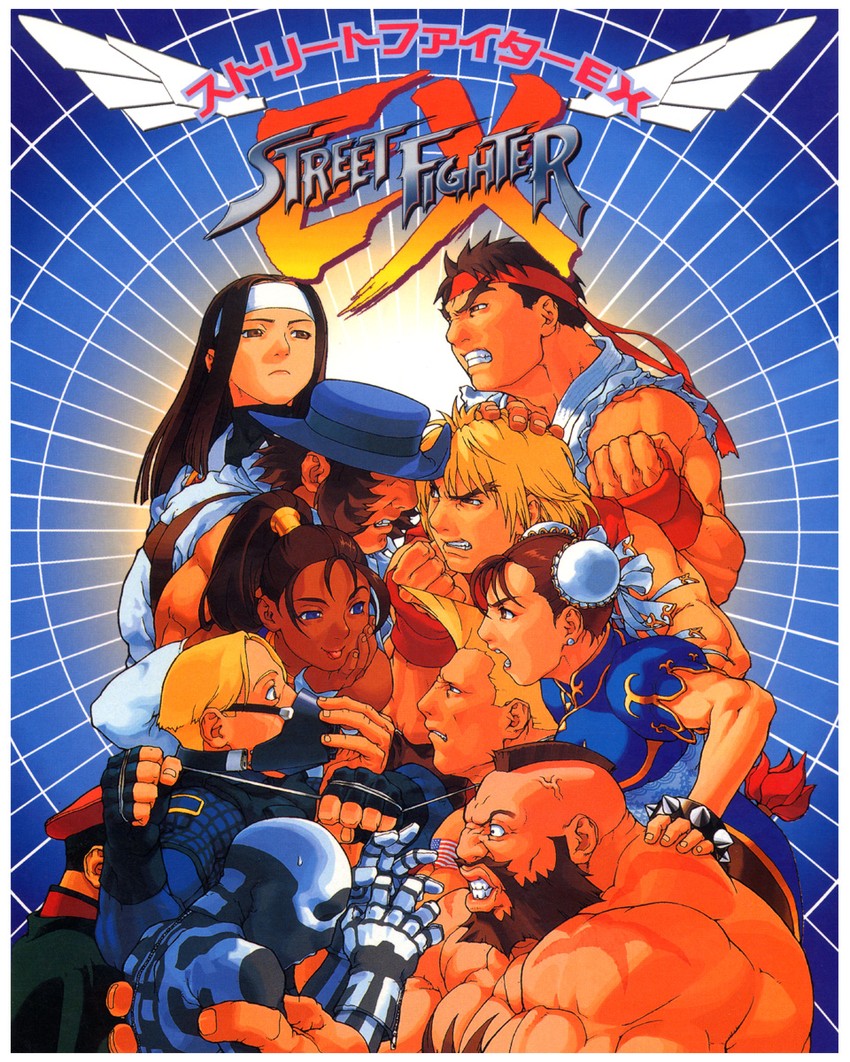 chun-li, ryu, ken masters, zangief, akuma, and 7 more (street fighter and 2 more) drawn by edaki_shin'ya
