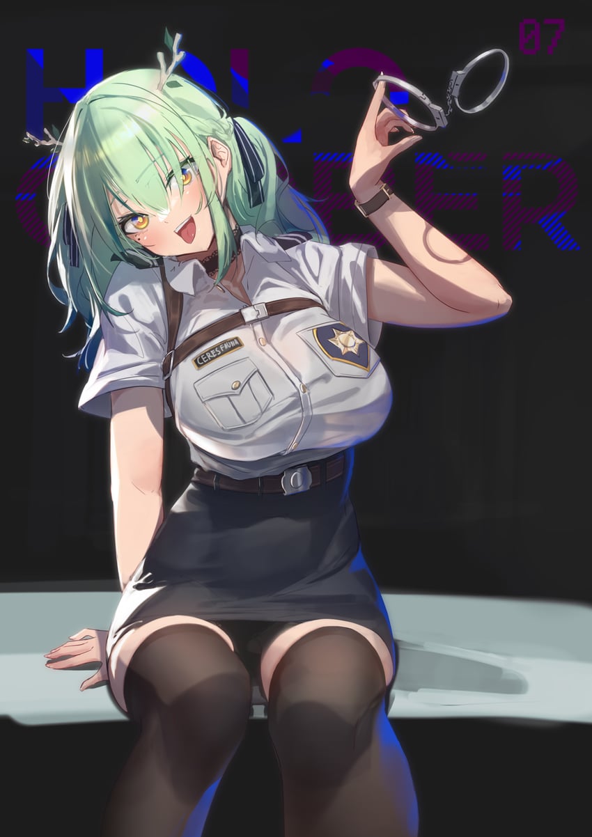 ceres fauna (hololive and 1 more) drawn by midorimae