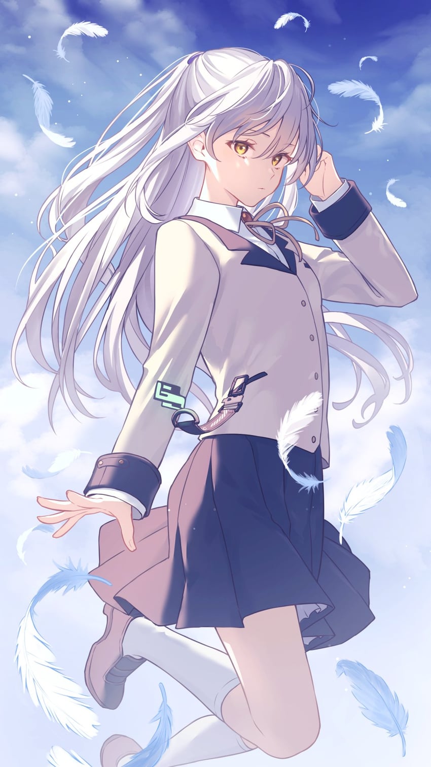 tachibana kanade (angel beats! and 1 more) drawn by lq_saku