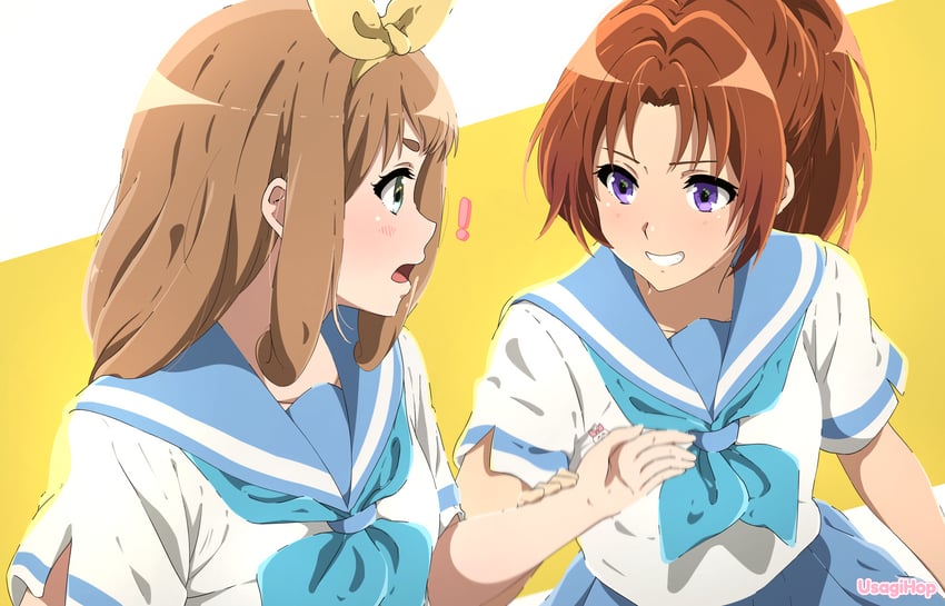 nakagawa natsuki and yoshikawa yuuko (hibike! euphonium) drawn by usagihop