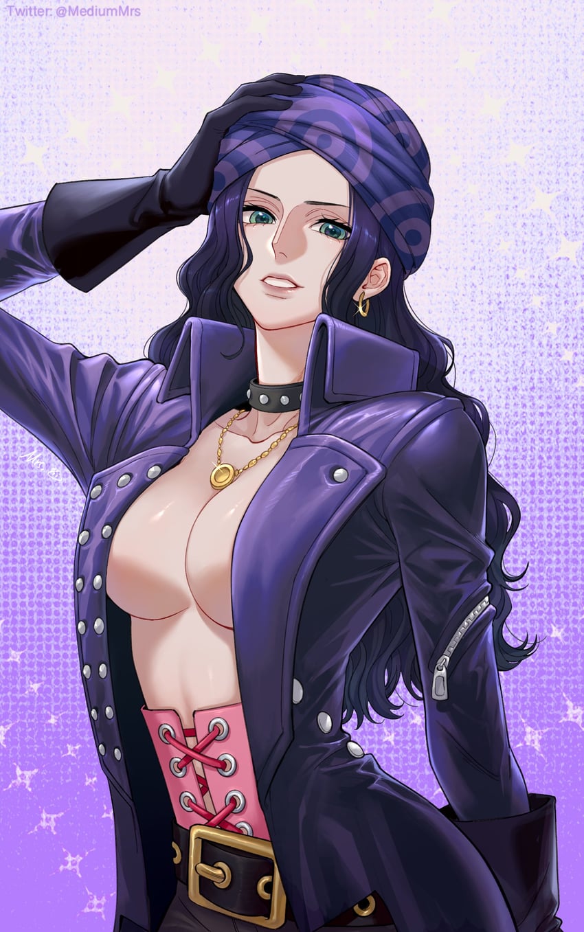 nico robin (one piece and 1 more) drawn by mrs.custard