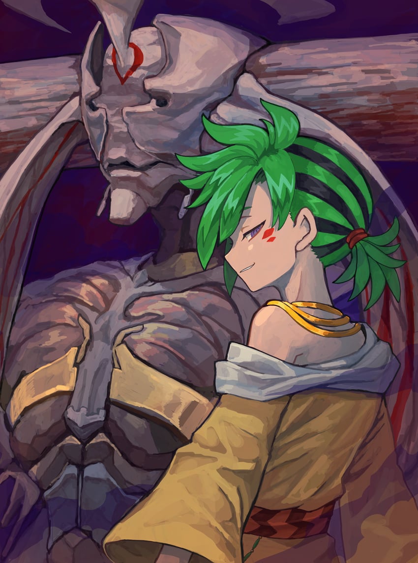 mauro abelard and god of curses (shadowverse) drawn by o_(rcmv4552)