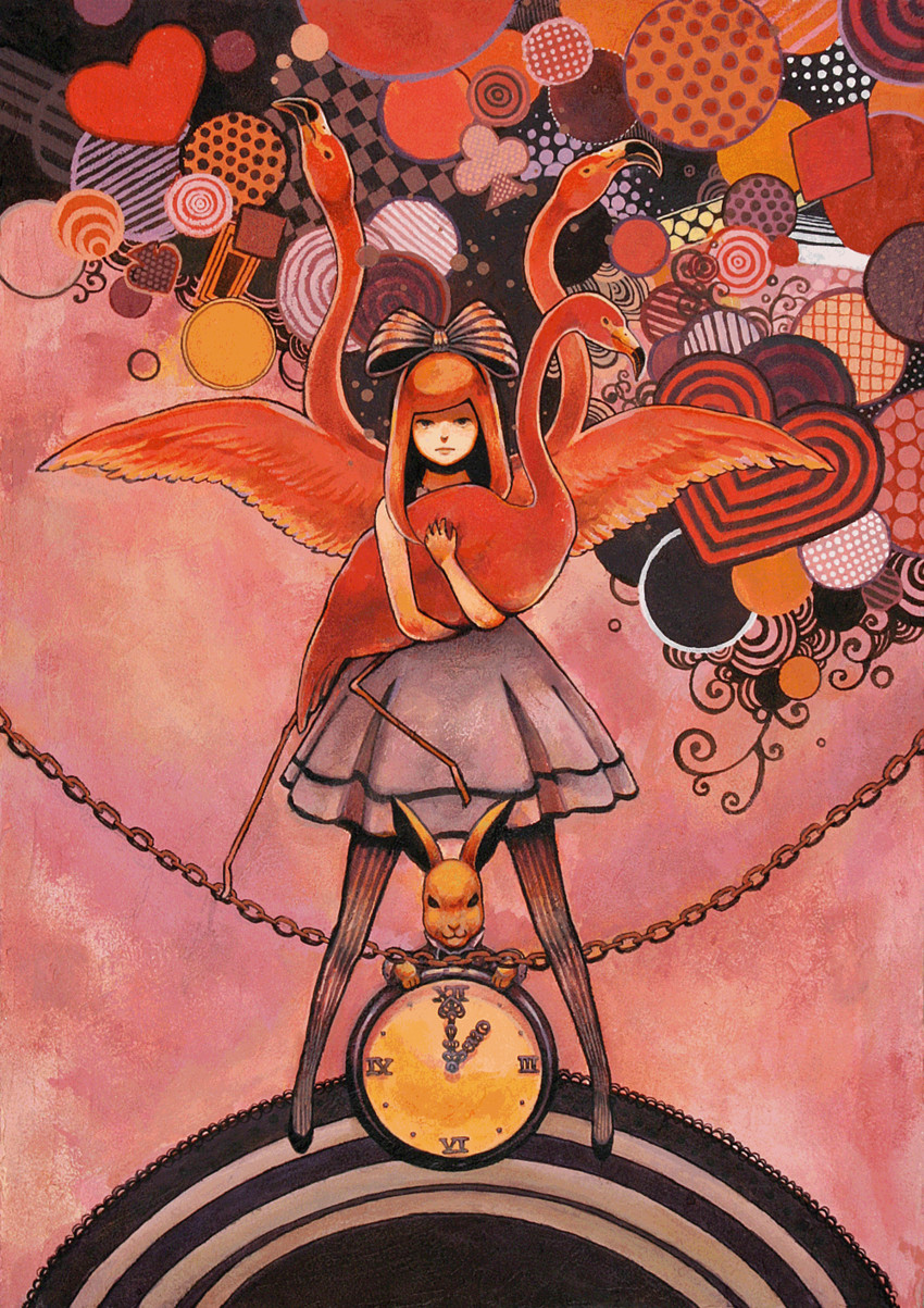alice and white rabbit (alice's adventures in wonderland) drawn by jojo_(teikokusyugi)