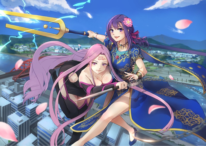 medusa and parvati (fate and 1 more) drawn by nakaga_eri