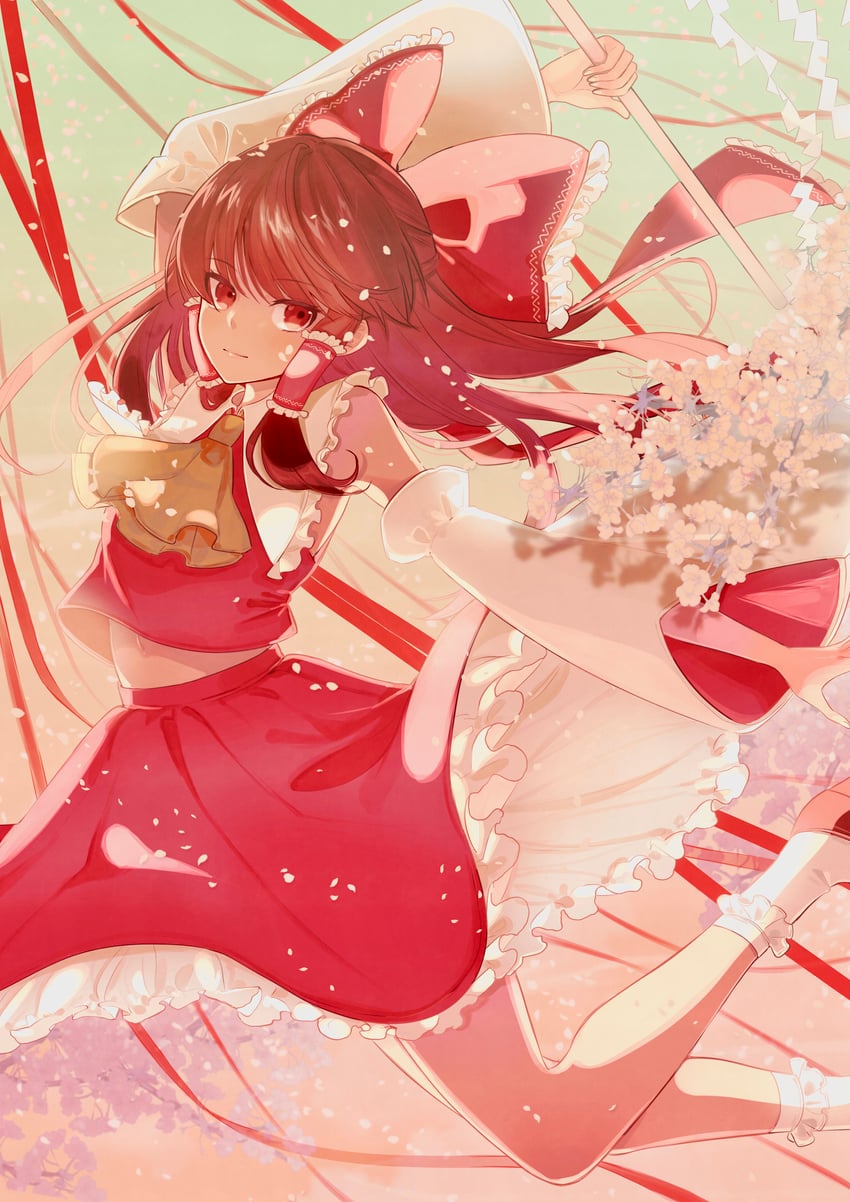 hakurei reimu (touhou and 1 more) drawn by nashinomi_11