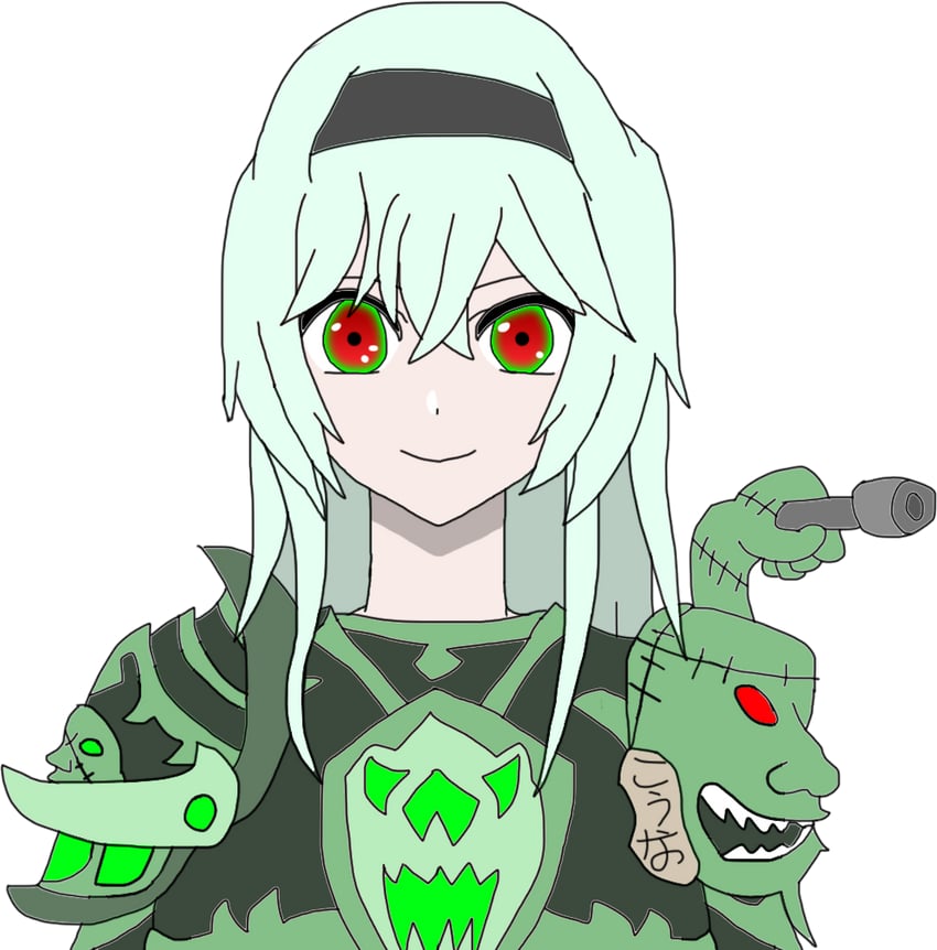 death knight and beniyama kohna (original and 3 more) drawn by jo_shin_ogi