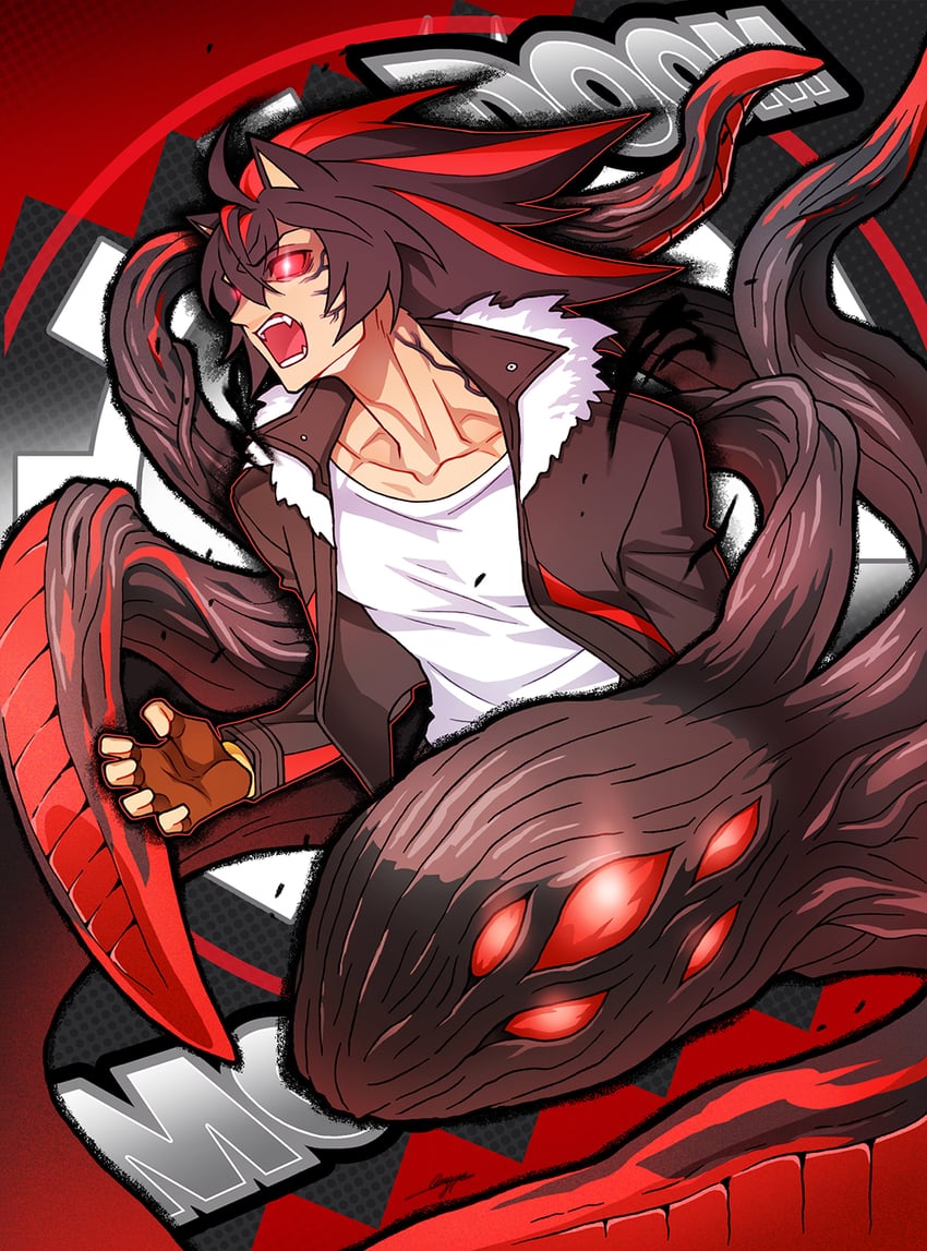 shadow the hedgehog and doom morph (sonic and 2 more) drawn by sloth_g_ya