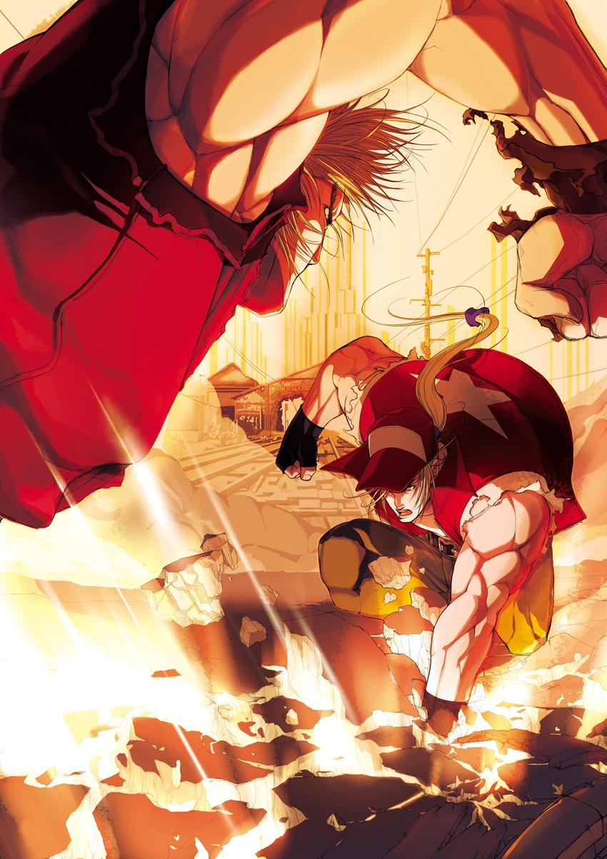 ken masters and terry bogard (street fighter and 3 more)