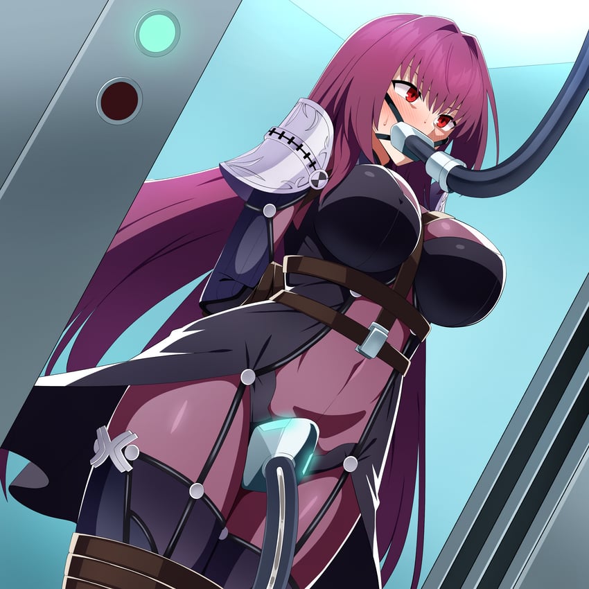 scathach (fate and 1 more) drawn by amibanottoki