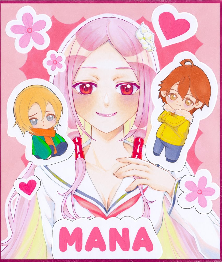 ouma shuu, ouma mana, and daryl yan (guilty crown) drawn by sarina_(tosiyukiryousuke)