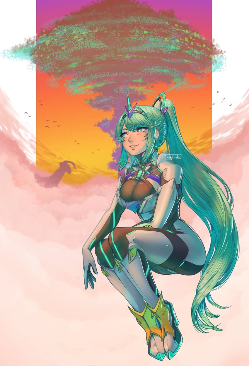 pneuma (xenoblade chronicles and 1 more) drawn by issycake