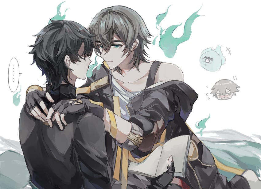 trailblazer, caelus, dan heng, cirrus, and heliobus (honkai and 1 more) drawn by fuyu_(xiaodongd2333)