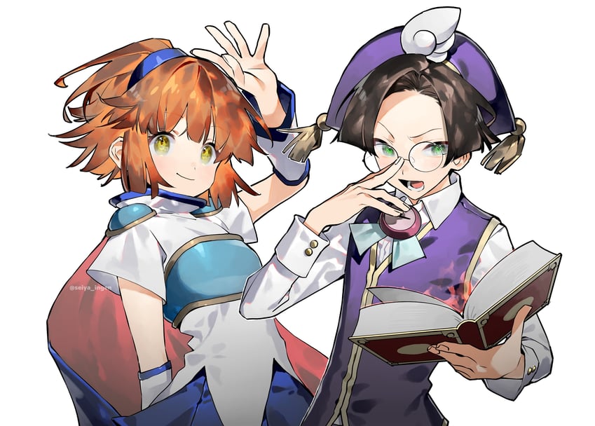 arle nadja and klug (puyopuyo and 1 more) drawn by seiya_ingen