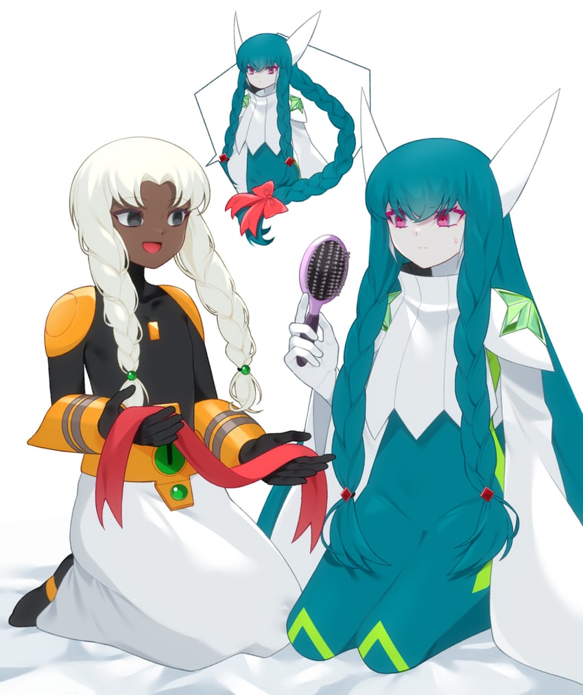 slur.exe and serenade (mega man and 2 more) drawn by hitotose9