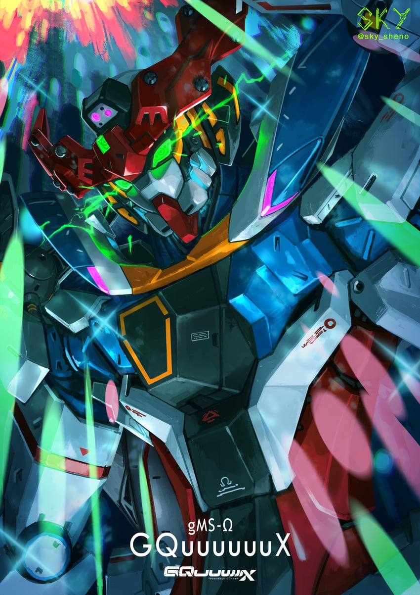 gquuuuuux (gundam and 1 more) drawn by sky_(sky_sheno)