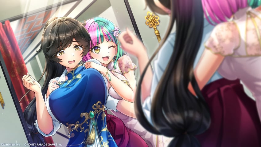 yamaba yume and helly lewis (dolphin wave) drawn by ootomo_takuji