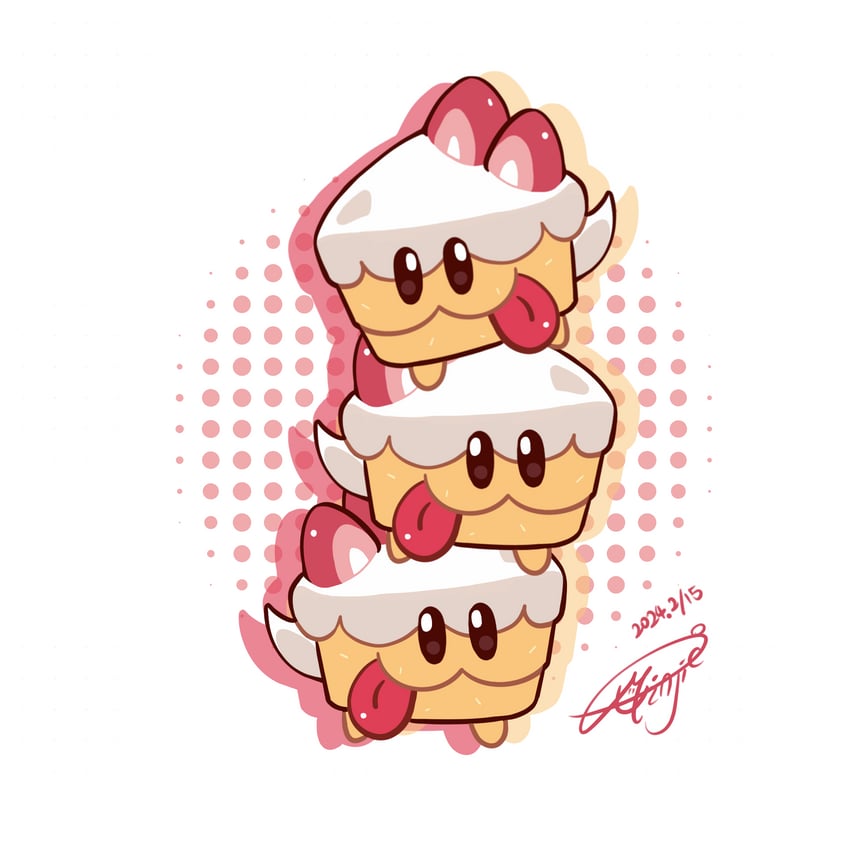 cake hound and cream cake hound (cookie run and 1 more) drawn by naipingjinidadiao