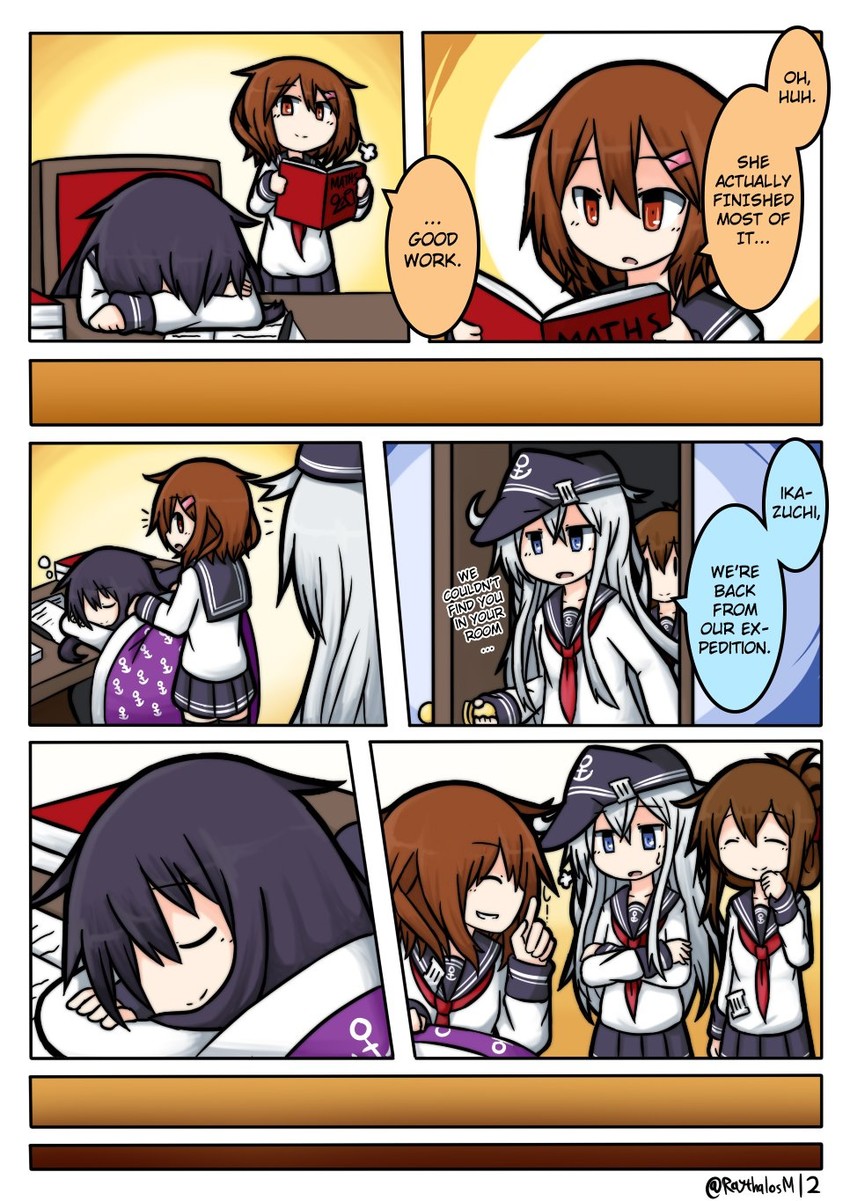 hibiki, inazuma, ikazuchi, and akatsuki (kantai collection) drawn by raythalosm