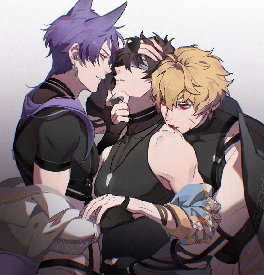 eiden, kuya, and quincy (nu carnival) drawn by warsong_zhange