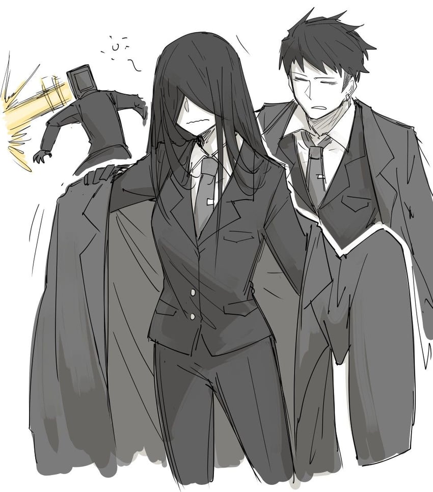 martina, bada, and nemo (project moon and 1 more) drawn by kankan33333
