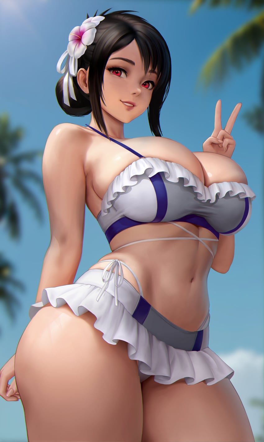 tifa lockhart (final fantasy and 3 more) drawn by meekohopanes