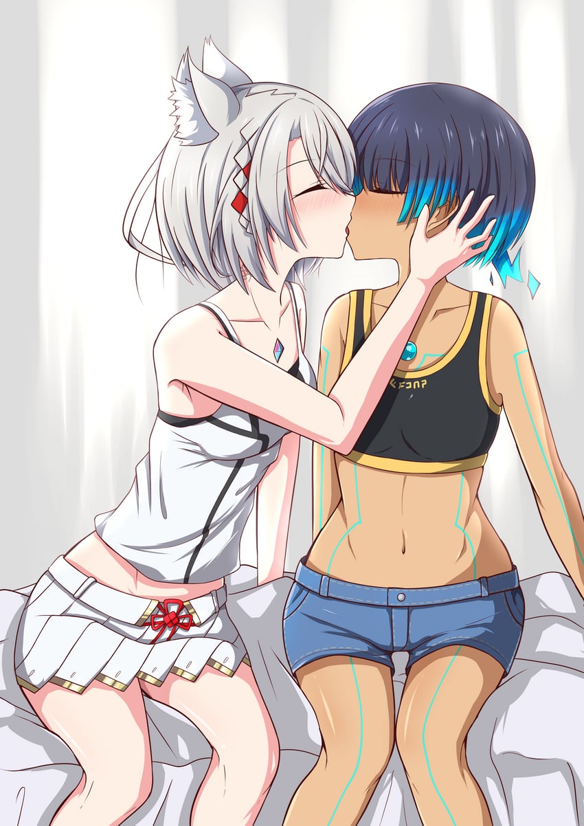mio and sena (xenoblade chronicles and 1 more) drawn by light_xion