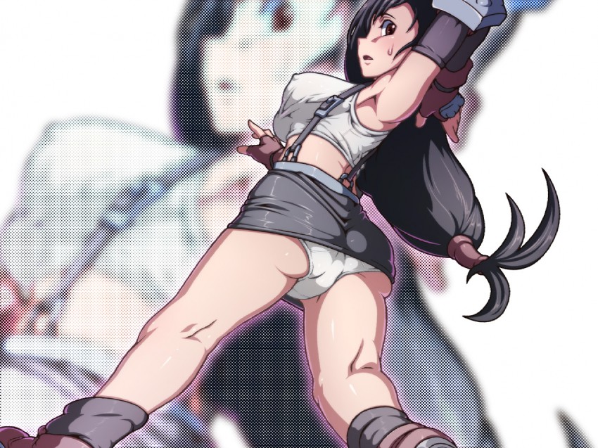 tifa lockhart (final fantasy and 1 more) drawn by tabigarasu