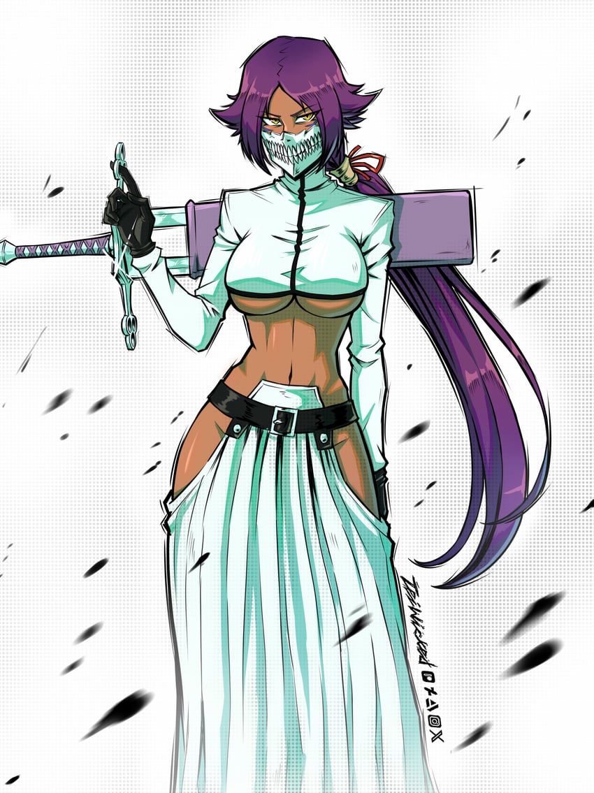 shihouin yoruichi and tier harribel (bleach) drawn by teiwicked