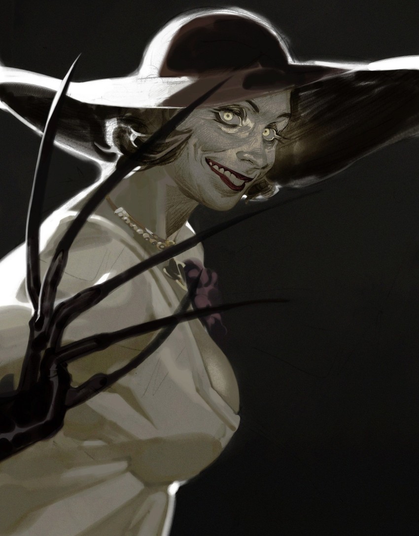 alcina dimitrescu (resident evil and 1 more) drawn by kilgaaaaaarra