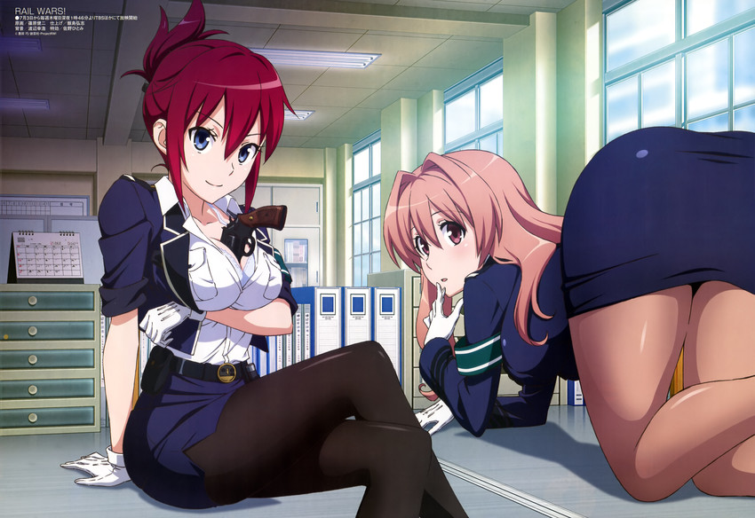 sakurai aoi and koumi haruka (megami magazine and 1 more) drawn by shinohara_kenji